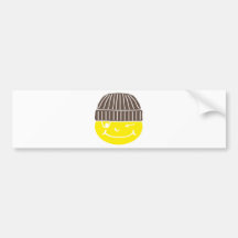 Smilie zwinkernd autosticker