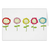 Smilin' Flowers Cards