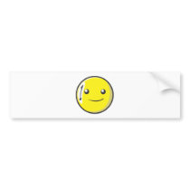 Smiling Billiard Ball Number One Bumper Sticker
