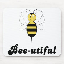 Smiling Bumble Bee Bee-utiful Mousepad