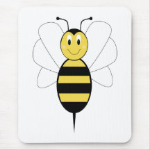 Smiling Bumble Bee Mousepad