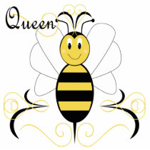 Smiling Bumble Bee Queen Bee Ornament
