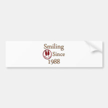 Smiling Bumper Sticker