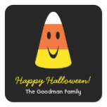 Smiling candy corn fun cute Halloween favour tag