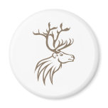 Smiling Caribou Deer Magnet