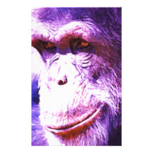 Smiling Chimpanzee Personalized Stationery