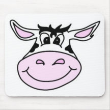 Smiling Cow Mouse Pads