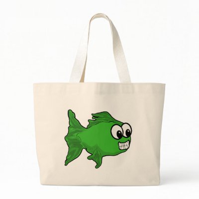 Smiling FIsh Bag by bigspl