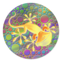 Smiling Gecko - coloured dots