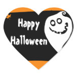 Smiling ghost Halloween sticker stickers