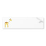 Smiling Giraffe. Cartoon. Bumper Stickers