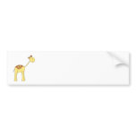 Smiling Giraffe. Cartoon. bumper stickers