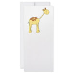Smiling Giraffe. Cartoon. rack cards