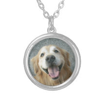 Smiling Golden Retriever Pendants