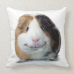 Smiling Guinea Pig Throw Pillow