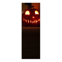 Smiling Halloween Jack-o-Lantern Business Card Templates