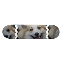Smiling Icelandic Sheepdog Skateboard