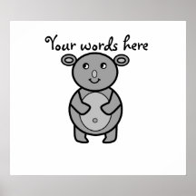 Smiling koala bear poster