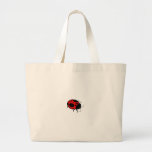 Smiling Ladybug  Red Mini - Canvas Bag