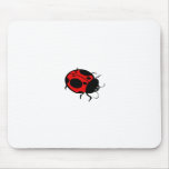 Smiling Ladybug  Red Mini - Mousepads