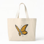 Smiling Monarch Butterfly Tote Bags