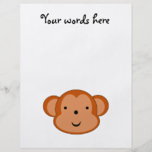 Smiling monkey flyer design