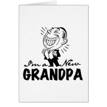 Smiling New Grandpa T-shirts and Gifts Greeting Card