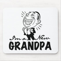 Smiling New Grandpa T-shirts and Gifts Mouse Pad