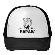 Smiling New Papaw Tshirts and Gifts Trucker Hats