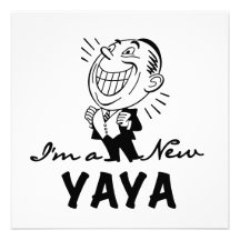 Smiling New Yaya Tshirts and Gifts Custom Invite
