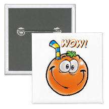 Smiling Orange Pins