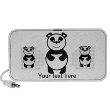 Smiling panda bear mp3 speakers