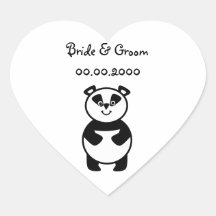Smiling panda bear sticker