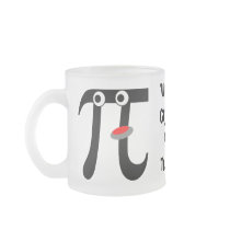 Smiling PI World's Greatest Math Teacher Glass Mug