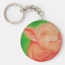 Smiling Pig Key Chains