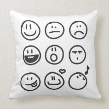 smiling pillow oreillers