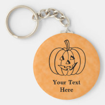 Smiling Pumpkin. Key Chain