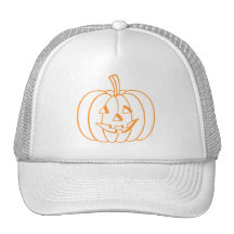 Smiling Pumpkin. Mesh Hats