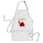 Smiling Red Crab Crabalicious Aprons