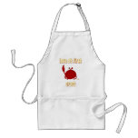 Smiling Red Crab Love At First Crack Apron