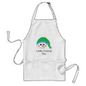 Smiling Snowman Cookie Frosting Time aprons