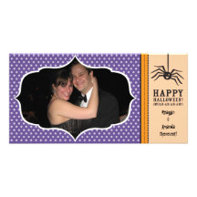 "Smiling Spider" Happy Halloween Photo card
