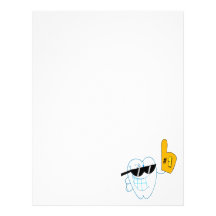 Smiling Tooth Cartoon Character Number One Letterhead Template