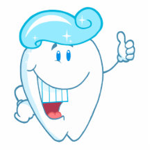 Smiling Tooth Cartoon Character With Toothpaste On Cut Outs