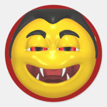 Smiling Vampire Sticker
