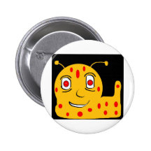 SMILY SLUG PINBACK BUTTONS