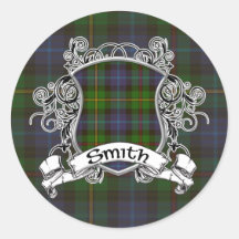 Smith Tartan Shield Stickers
