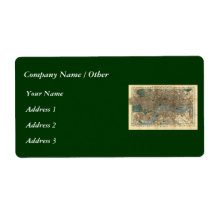 Smith's new map of London 1860 Shipping Labels