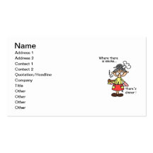 Smoke and Dinner T-shirts and Gifts Business Card