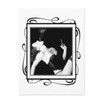 Smoke and Seduction - Self Portrait Post Card